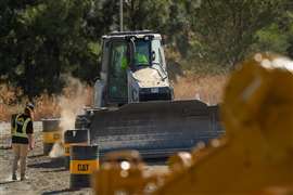 The Centennial Push Challenge had operators put a Cat D4 dozer through a pre-determined course within a specified time-frame.