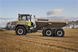 A Rokbak RA30 articulated hauler