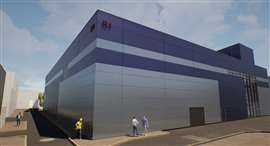 A rendering of what the finished facility could look like. I