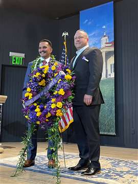 In August, Concepcion was honoured at George Washington’s Mount Vernon Mansion in Virginia during a Purple Heart commemoration ceremony (Image supplied)