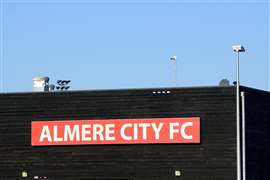 Wall logo of Dutch Football Club Almere City FC