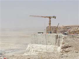 One of 21 cranes NFT had on Six Flags site