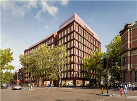 Une image de synthèse de l'immeuble de bureaux à ossature bois Xylo à Londres (Image : Piercy & Company)