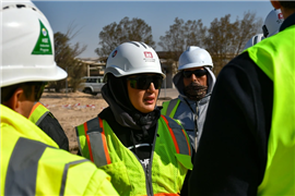 US Army Engineers building tank warehouses for Kuwait Army