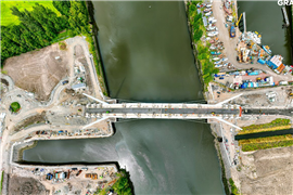 First swing bridge over River Clyde in Scotland opens