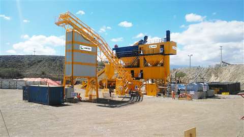 Una planta de asfalto Lintec en República Dominicana