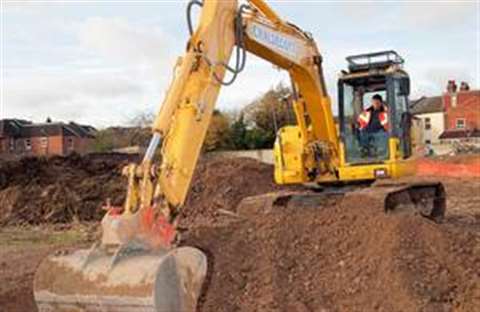 excavator digging