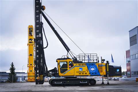 Junttan PMx2e electric pile driving rig