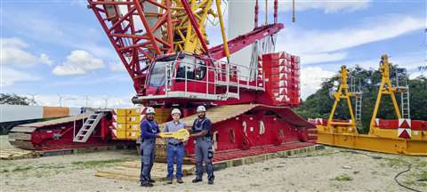 Liebherr LR 1600/2 en Honduras