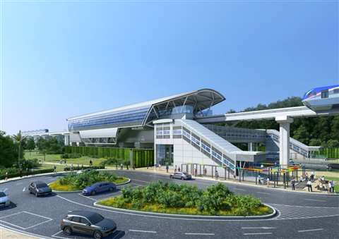 En octubre comenzó la construcción de la primera estación de la Línea 3 del Metro, en Ciudad del Futuro.