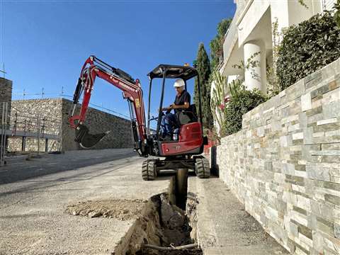 Yanmar ViO17 mini excavator