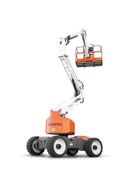 Snorkel's A46JRTE electric rough terrain articulating boom lift. 