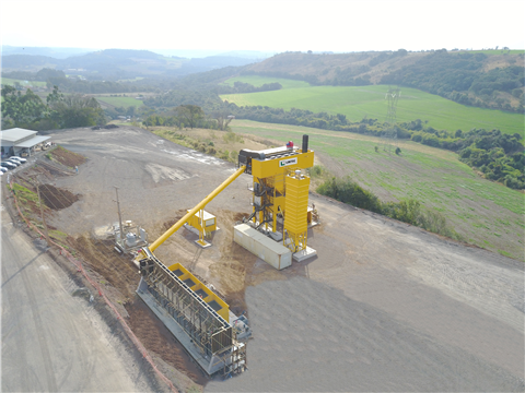 La planta de asfalto Lintec CSD2500B en Paraná.
