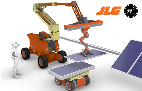 JLG y RE2 trabajan en consjunto en la construcción de un proyecto solar.