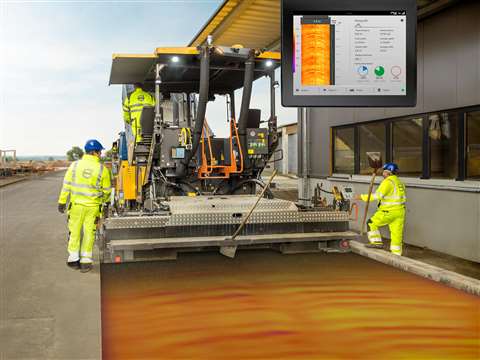 Muchos OEM están integrando funciones en sus equipos que brindan más datos a los operadores, como Pave Assist de Volvo CE.