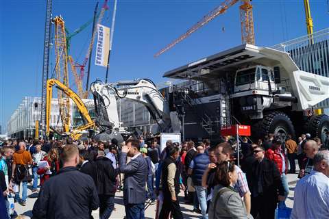 Liebherr estará ubicada en el stand exterior FG 809-813 de Bauma 2022.