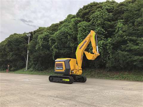 A concept excavator by Komatsu