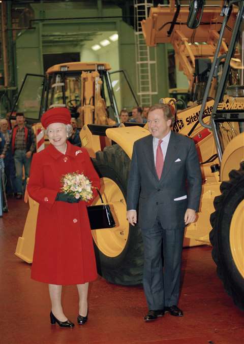 JCB  Lord Bamford   The Queen