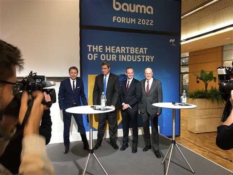 Bauma officials at Opening conference