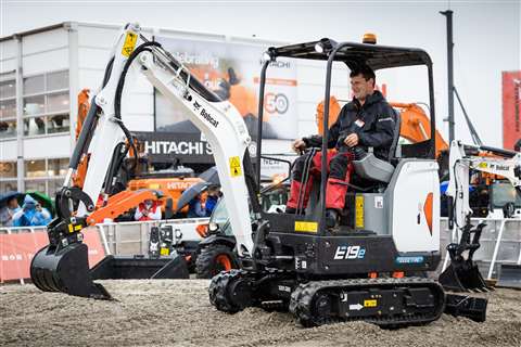 Bobcat E19e compact excavator 