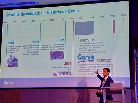 Óscar Ibarra, gerente de ventas de Genie para Sudamérica