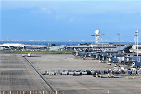 Kansai International Airport in Japan.