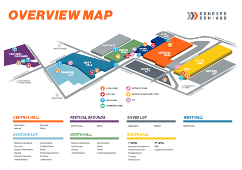 ConExpo 2023 overview map
