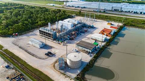 Aerial photo of NET Power’s demonstration facility in La Porte, Texas