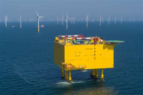 A converter platform of the type the consortium will build in the North Sea