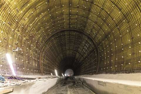 Reinforcing the inner lining of construction lot Tulfes-Pfons – Brenner Base Tunnel