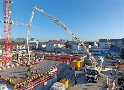 The Schwing S 38 SX Reptor in Bochhum, Germany
