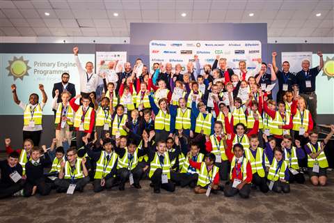 Primary Engineer's young engineers, sponsors and judges at this year's Plantworx exhibition in the UK