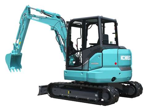 The Kobelco SK55SRX mini-excavator