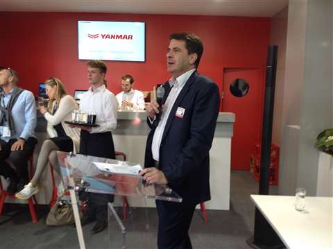 Yanmar president Jean-Marc Reynaud at Bauma 2016
