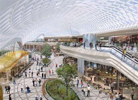 An architects impression of the Leisure Hall in Sheffield, UK