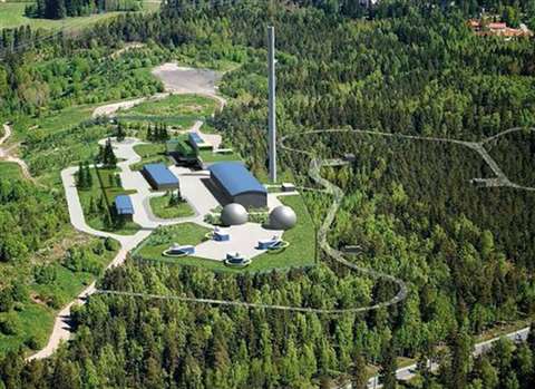 The above ground facilities of the Blominmäki treatment plant, Finland. Actual water treatment will 