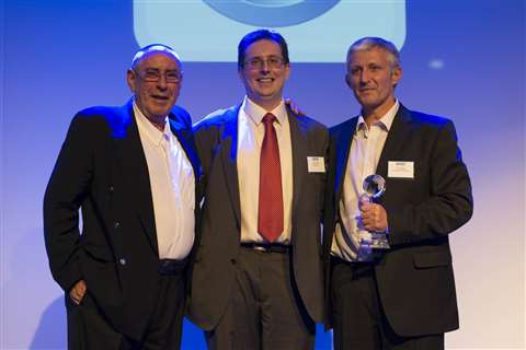 International Construction Project of the Year 2013 award winners Graham Sonley (L) and David Miller
