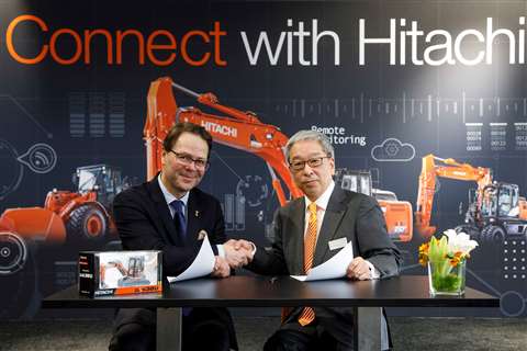 Hitachi and ABAX sign deal web index