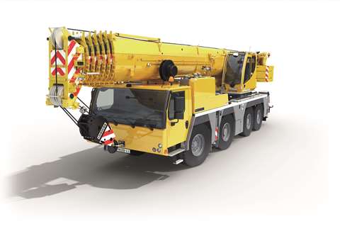Liebherr unveils the 4-axle LTM 1120-4.1 wheeled mobile telescopic crane at the ConExpo exhibition in Las Vegas, USA, 8 to 14 March