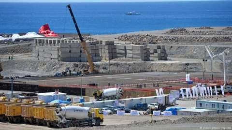 Construction work underway at Turkey's nuclear plant in Akkuyu