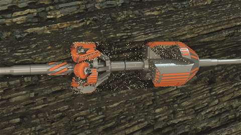 Herrenknecht hole opener with dhjp