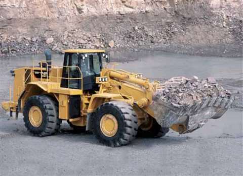 Caterpillar's new proprietary fuel management system on the 988H large wheel loader boasts fuel savi