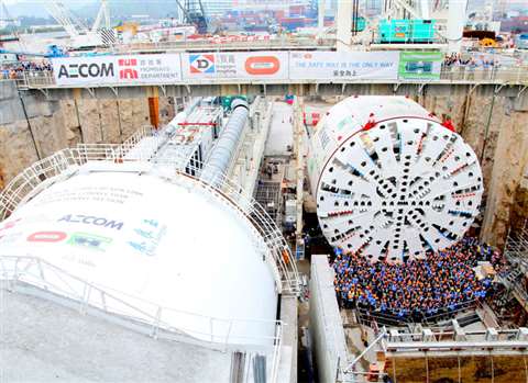 Bouygues has started excavation work on the 5 km Tuen Mun – Chek Lap Kok tunnel in Hong Kong using a