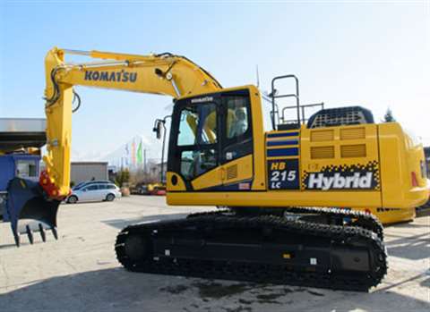 Komatsu's HB215LC-2 hybrid 