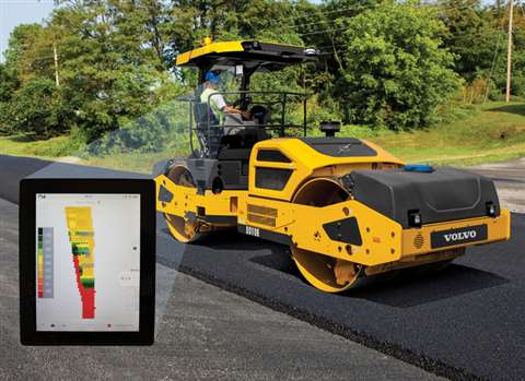 Volvo says its Density Direct technology is the first ever system available for asphalt compactors t
