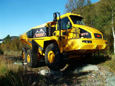 The newest of Moxy’s ADTs, the 46,27 tonne payload capacity, 374 kW Stage IIIA compliant MT51, which