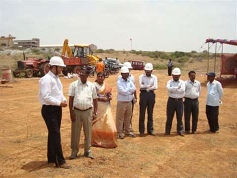 The blessing of the site of Terex Pegson &amp; Powerscreen's new factory in India, prior to the star