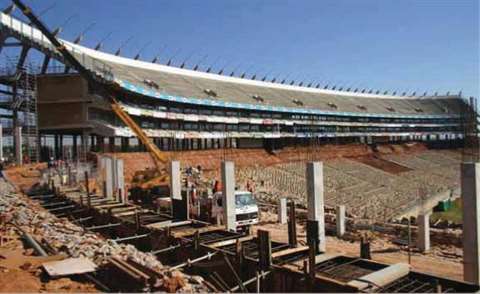The Soccer City project in Soweto.