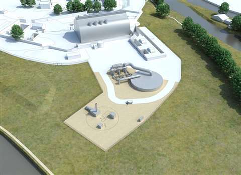 An artist's impression of the Abbey Mills Pumping Station