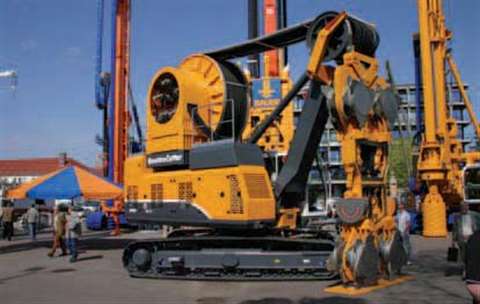 Bauer's new Quattro Cutter, part of its Cutter Soil Mixing range.